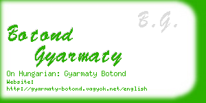 botond gyarmaty business card